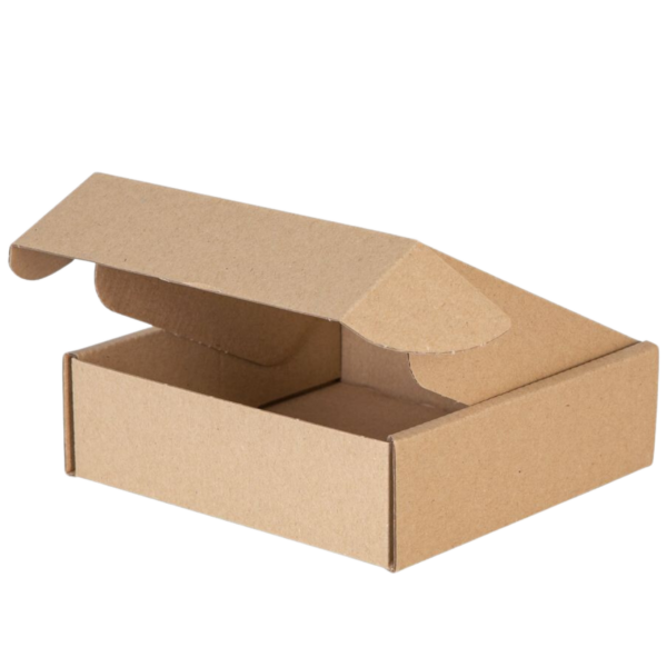 Pudełko prezentowe z okienkiem 13 × 13 × 4 cm | Brązowe | 1 szt.