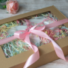 5 Pudełko prezentowe z okienkiem 35 × 25 × 5 cm | Brązowe | 1 szt.