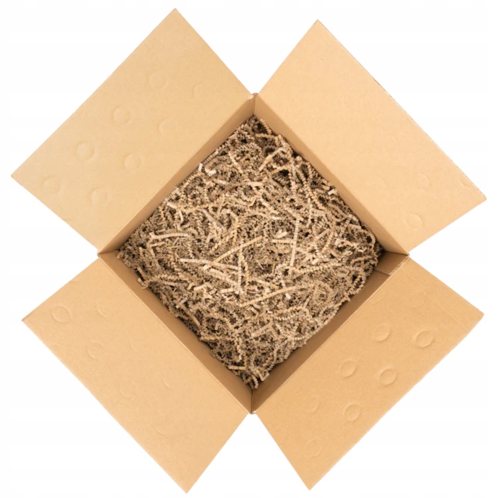 Wypełniacz papierowy Zig-Zag EKO 1 kg | Brązowy | Do paczek i prezentów