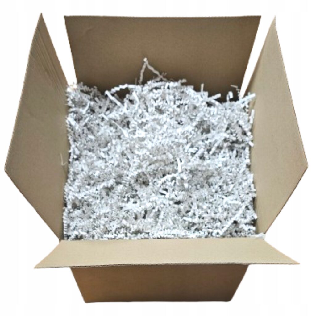 Wypełniacz papierowy Zig-Zag EKO 1 kg | Biały | Do paczek i prezentów